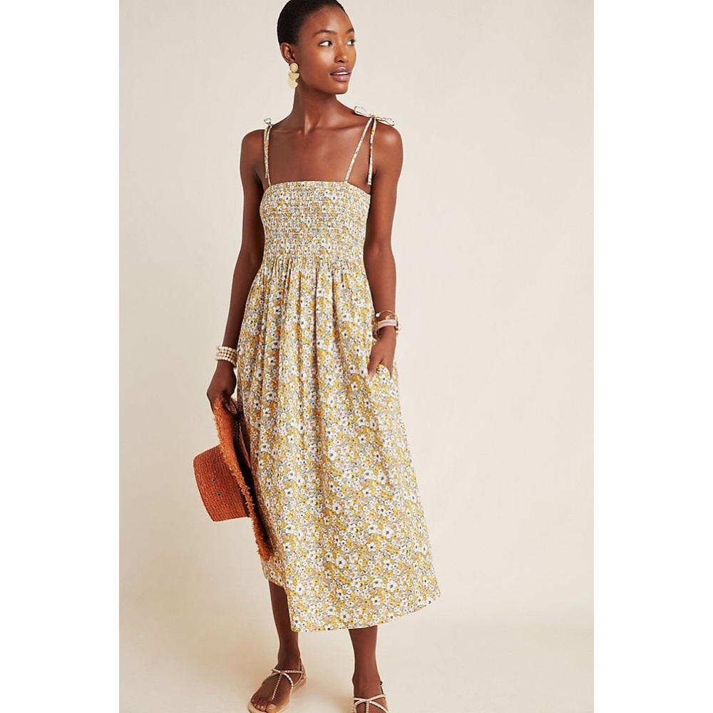 Anthropologie x Frye Alice Floral Maxi Dress Large - Picture 1 of 12